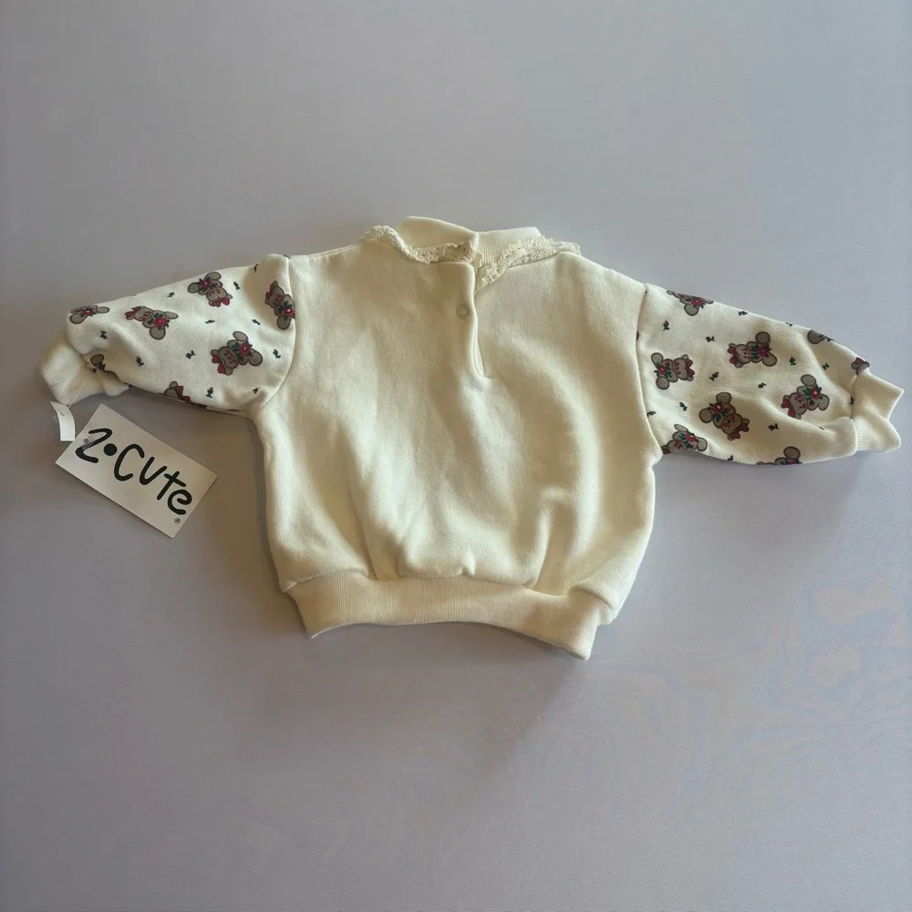 ZO‎ CUTE Infant Baby Girl Christmas Teddy Bear Two Piece Outfit Size 6-9M NWT